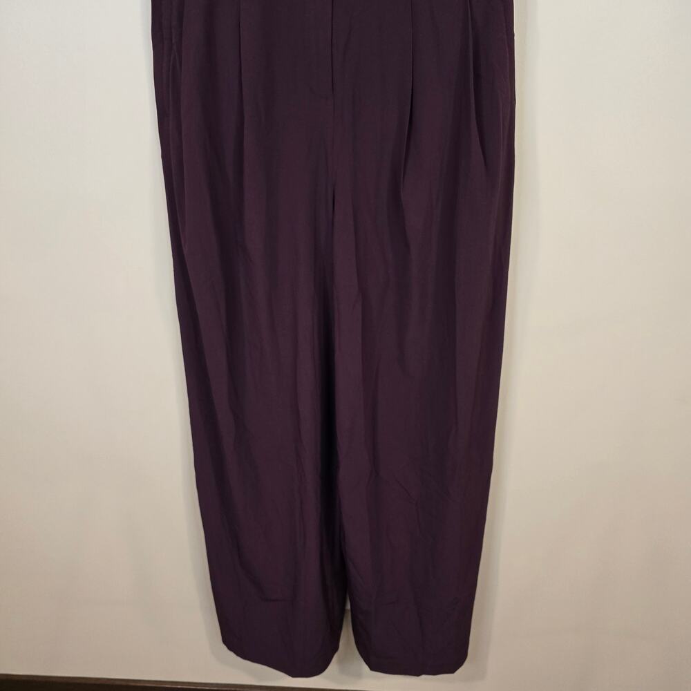 NEW NWT Women's Athleta Brooklyn Heights Wide Leg Jumpsuit Maroon/Wine | Size 2 - Picture 5 of 11